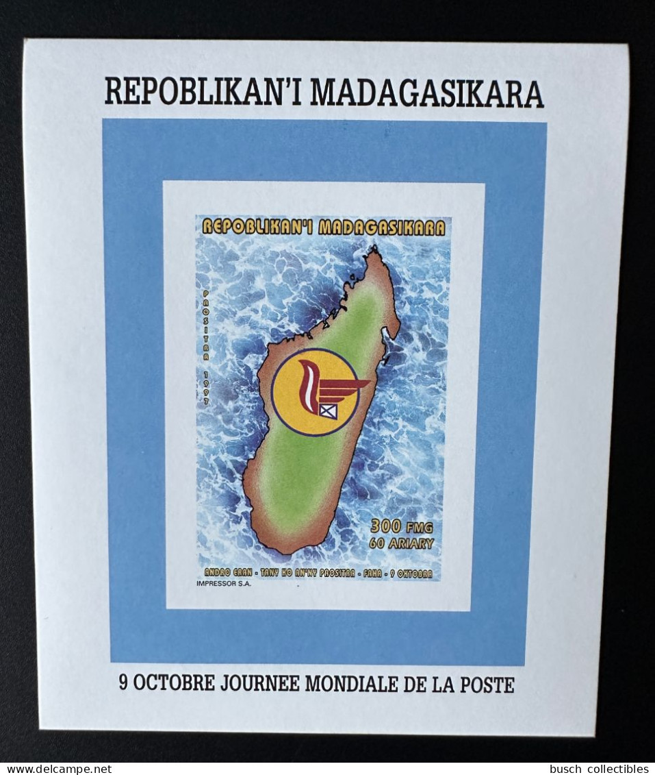 Madagascar Madagaskar 1997 Mi. Bl. A271 Journée Mondiale De La Poste Weltposttag World Post Day 9 Octobre - Madagascar (1960-...)