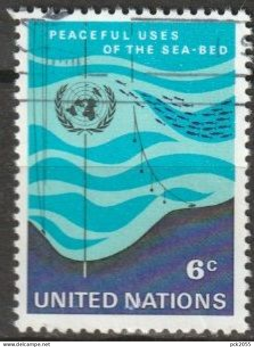 UNO New York 1971 MiNr.231 O Gestempelt Friedliche Nutzung Des Meeresbodens ( 4668)günstige Versandkosten - Used Stamps