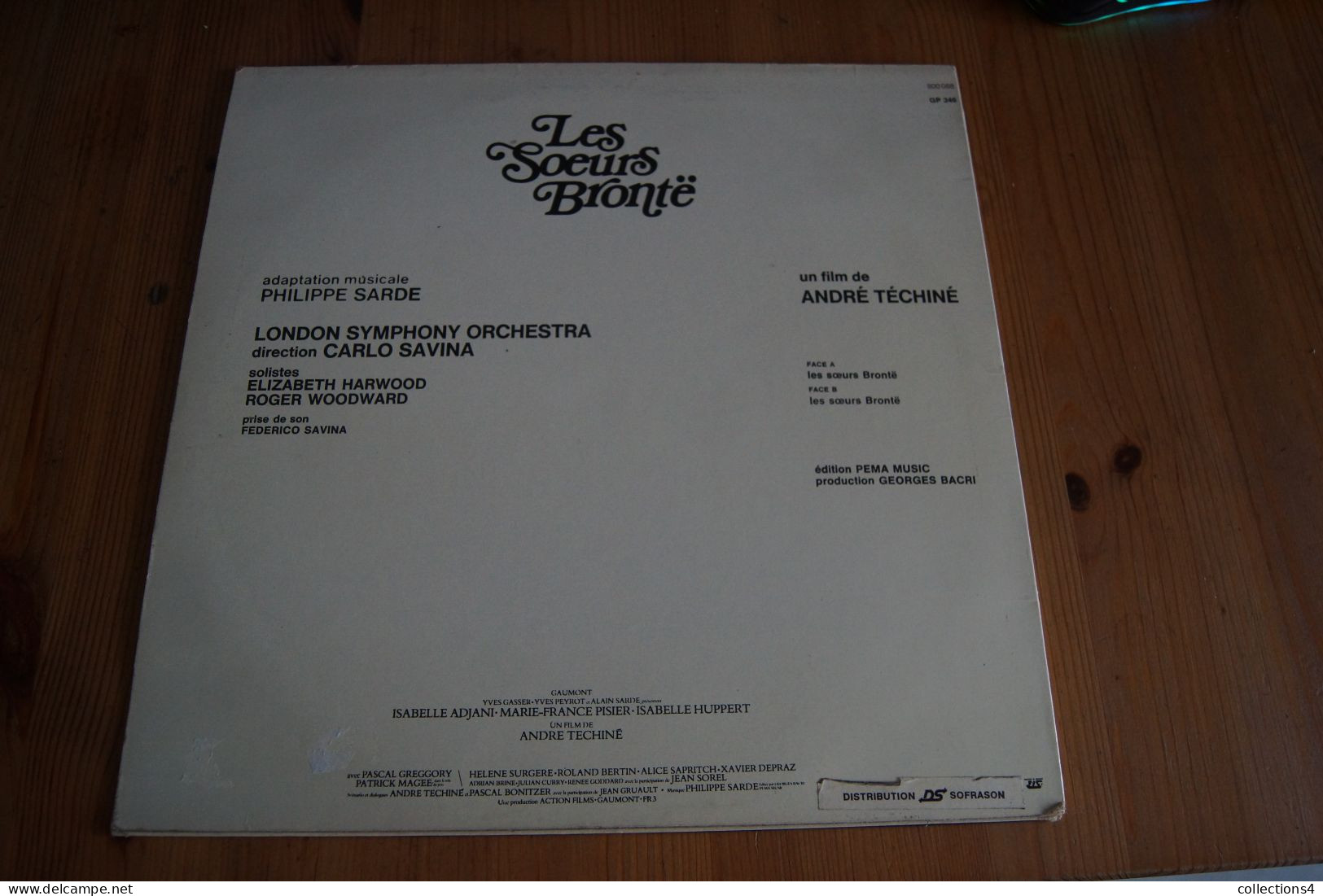 PHILIPPE SARDE LES SOEURS BRONTE LP 1979 ADJANI HUPPERT MARIE FRANCE PISIER VALEUR+ - Filmmusik