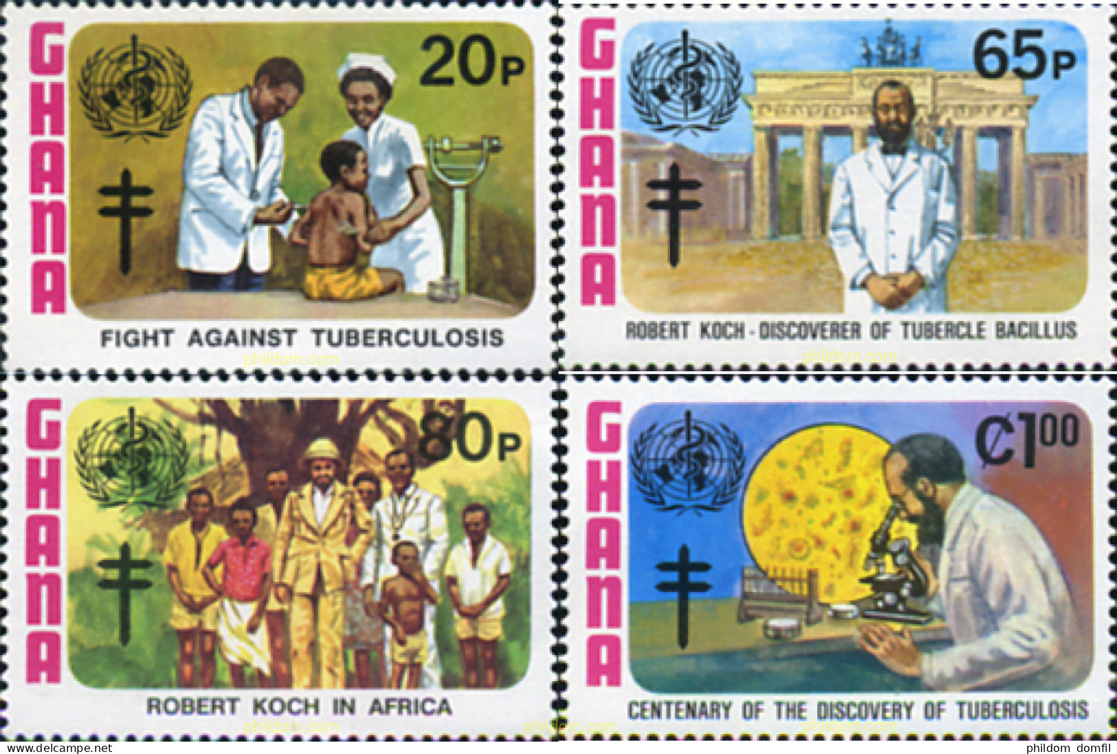 715383 MNH GHANA 1982 CONTRA LA TUBERCULOSIS - Ghana (1957-...)