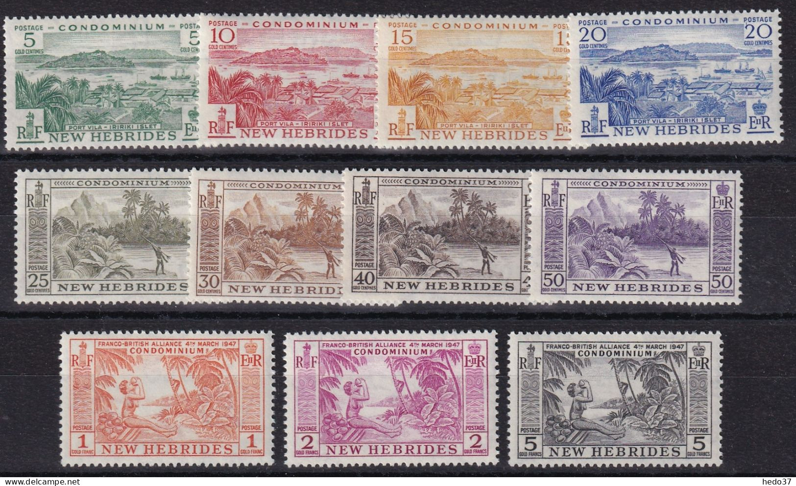 Nouvelles Hébrides N°186/196 - Neuf ** Sans Charnière - TB - Unused Stamps