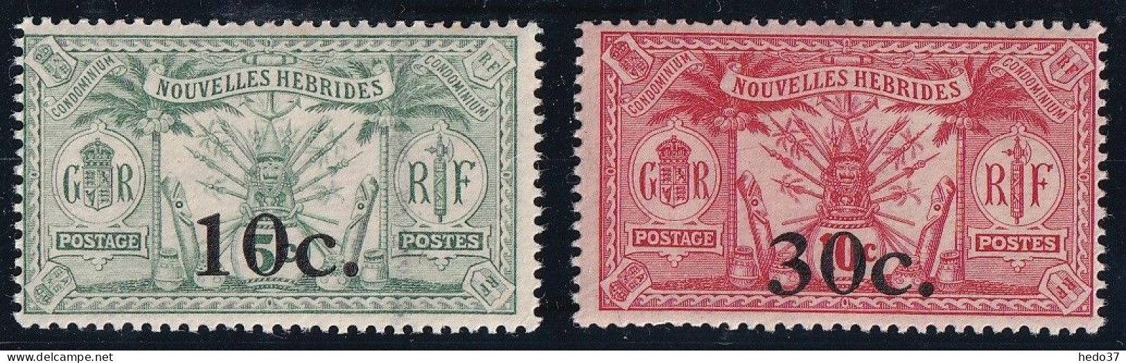 Nouvelles Hébrides N°73/74 - Neuf ** Sans Charnière - TB - Unused Stamps