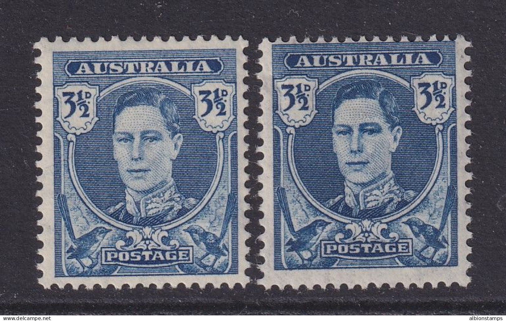 Australia, CW 39, 39b, MLH "Thin Paper" Variety - Mint Stamps