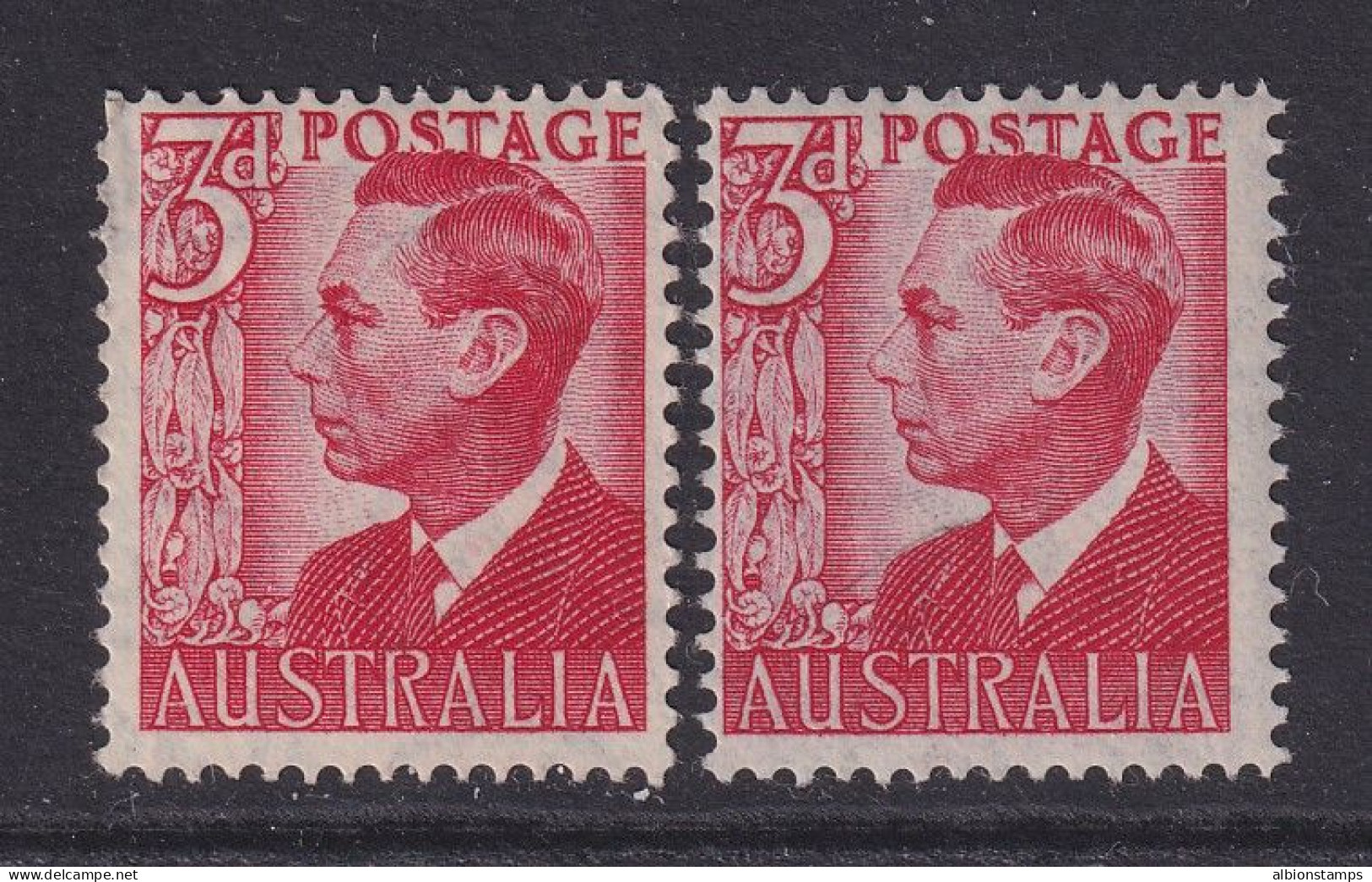 Australia, CW 49, 49b, MLH "Thin Paper" Variety - Nuovi