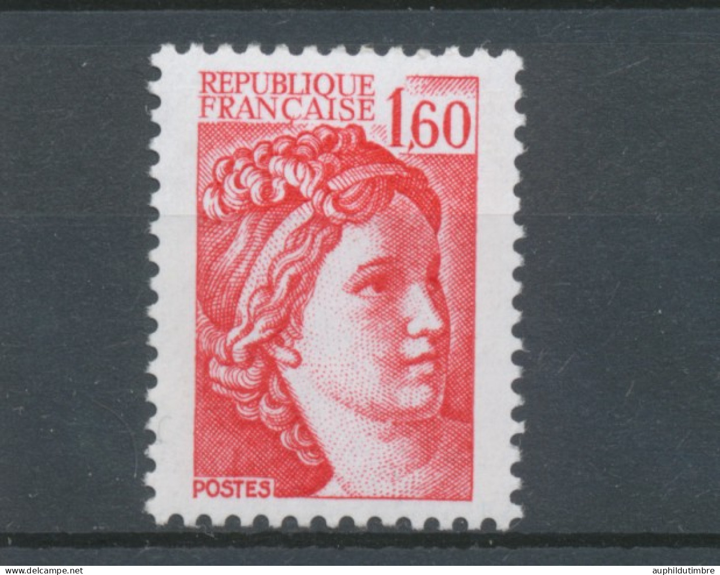 Type Sabine N°2155b 1f.60 Rouge Gomme Tropicale Y2155b - Unused Stamps