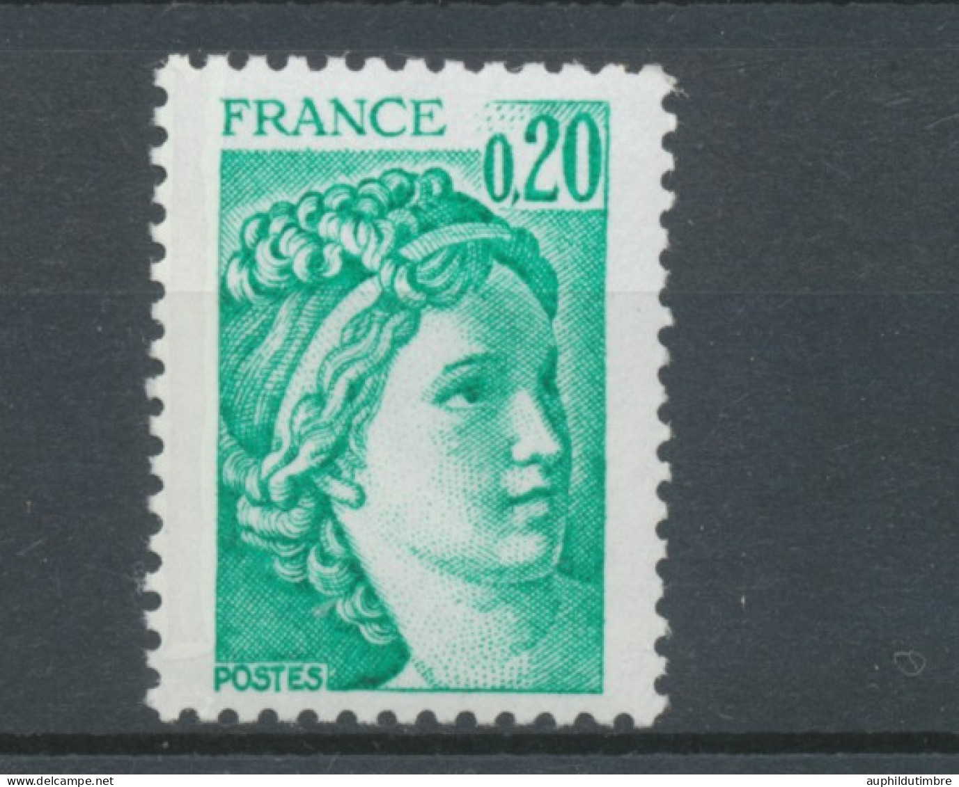 Type Sabine N°1967a 20c émeraude Bande Phosphorescente à Gauche Y1967a - Ongebruikt