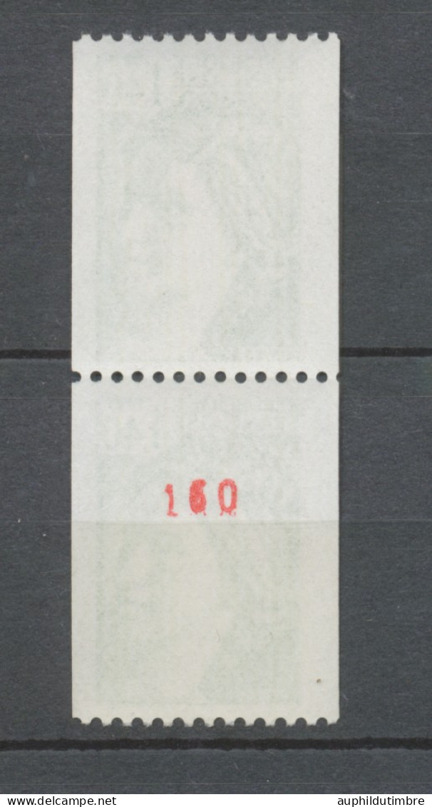 Type Sabine Paire Verticale N°2157 + N°2157a N° Rouge Au Verso Y2157aA - Unused Stamps