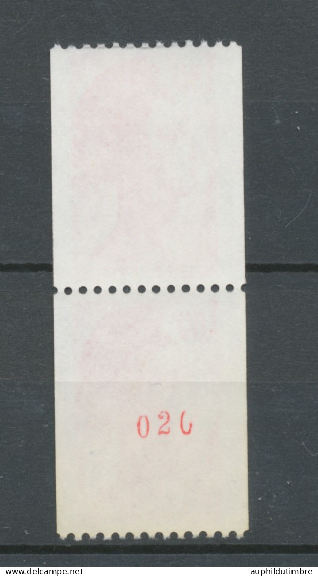 Type Liberté Paire Verticale N°2223 + 2223a N° Rouge Au Verso Y2223aA - Ungebraucht