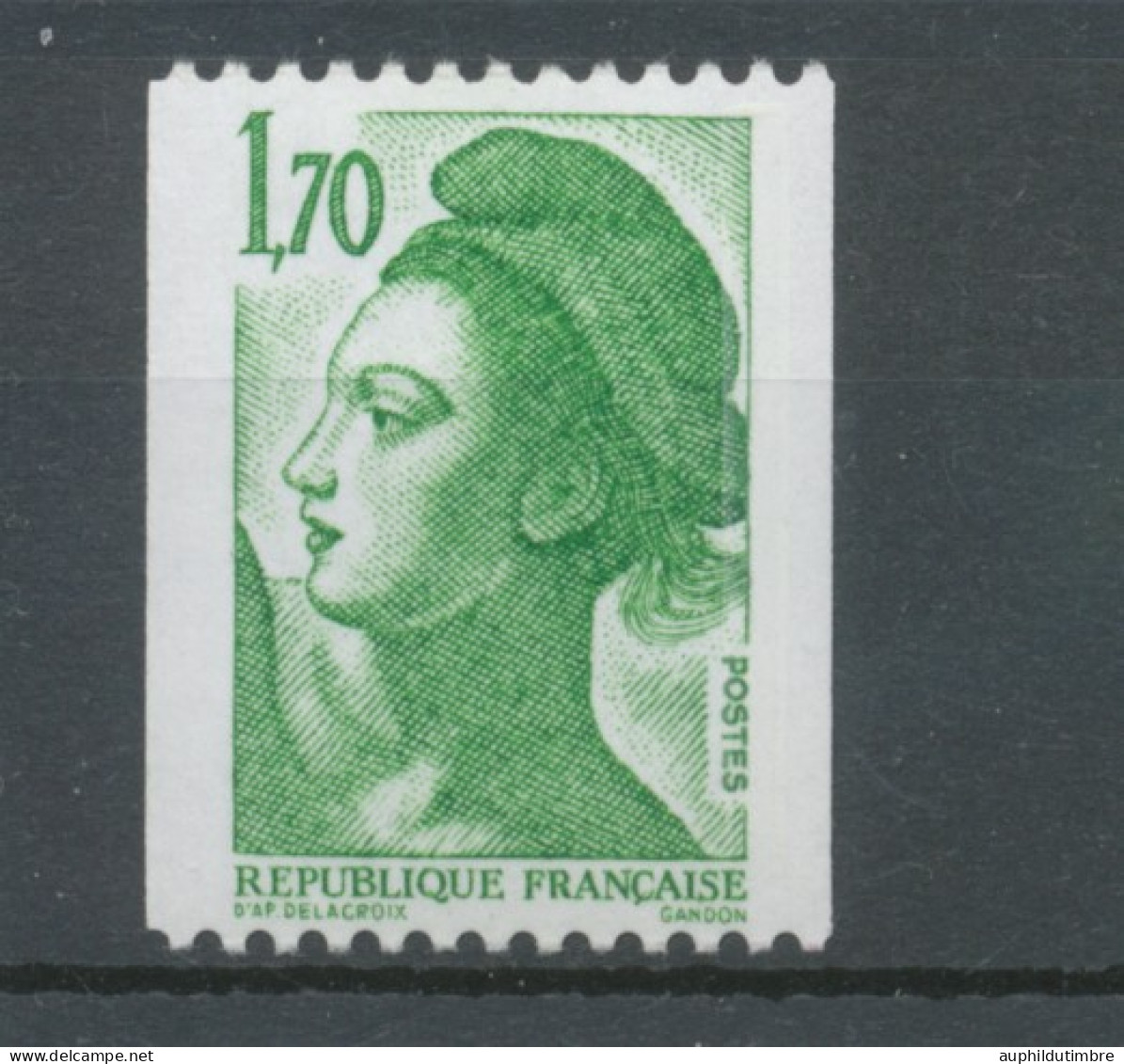 Type Liberté N°2321a 1f.70 Vert N° Rouge Au Verso Y2321a - Nuovi