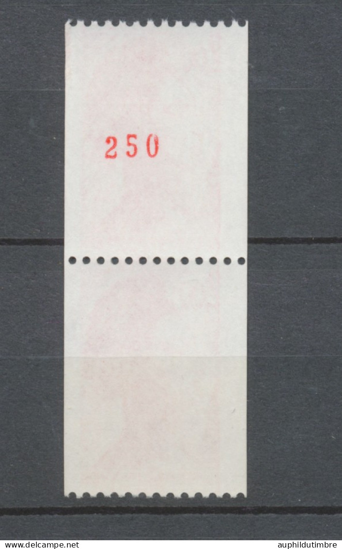 Type Liberté Paire Verticale N°2277 + N°2277a N° Rouge Au Verso Y2277aA - Unused Stamps