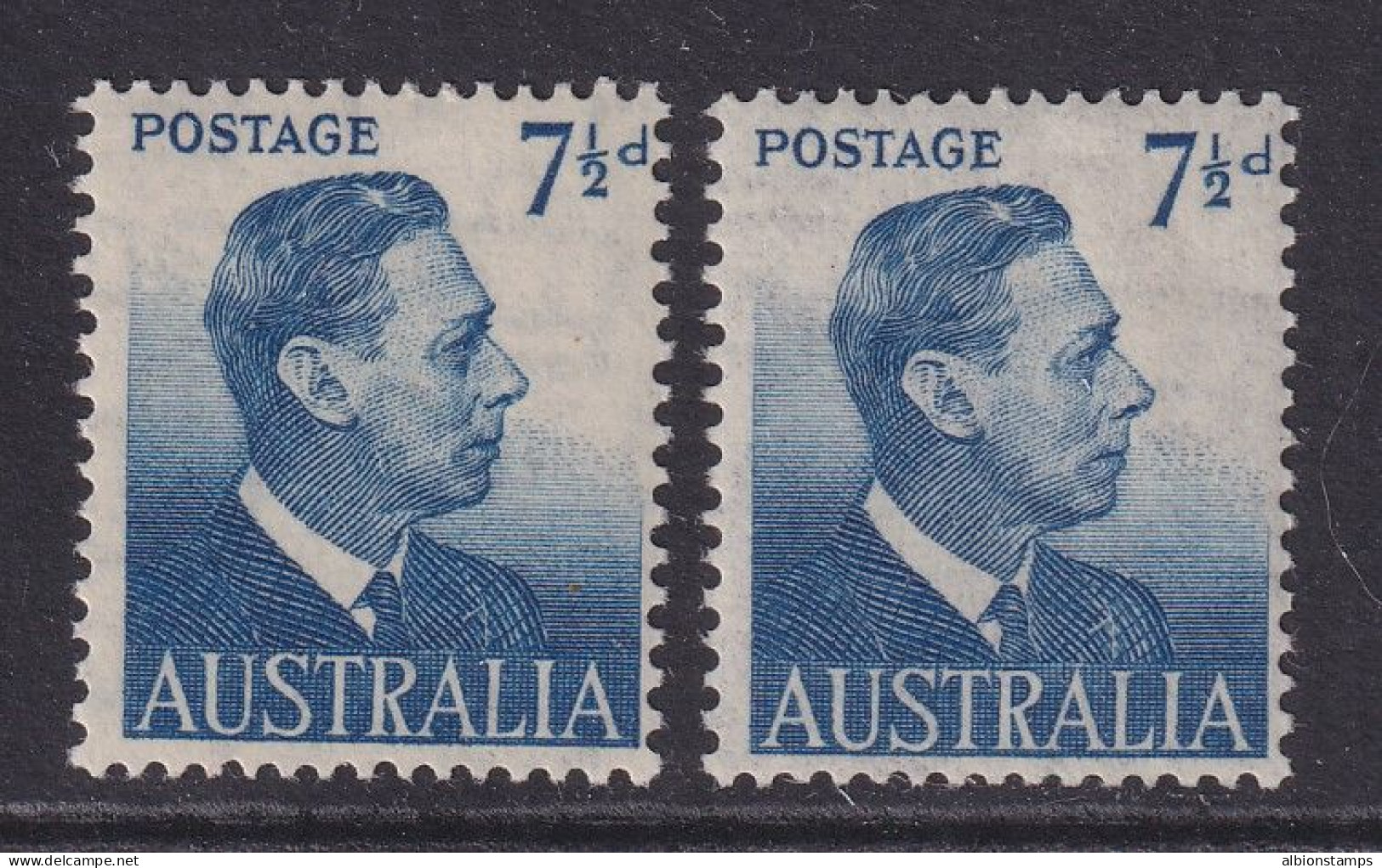 Australia, CW 51, 51a, MLH "Thin Paper" Variety - Mint Stamps
