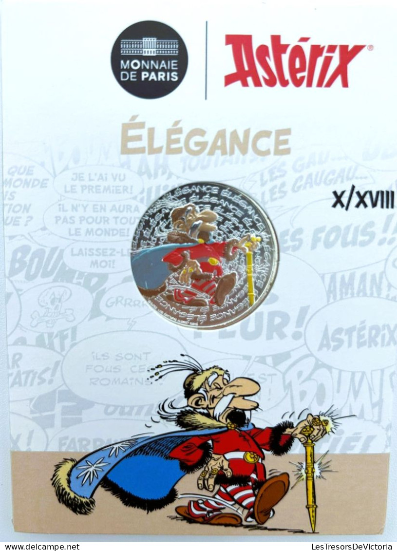 Monnaie - Euro - Monnaie De Paris - Astérix - Elegance - 10 € - Argent - Vague 2 2022 - Verzamelingen & Kavels