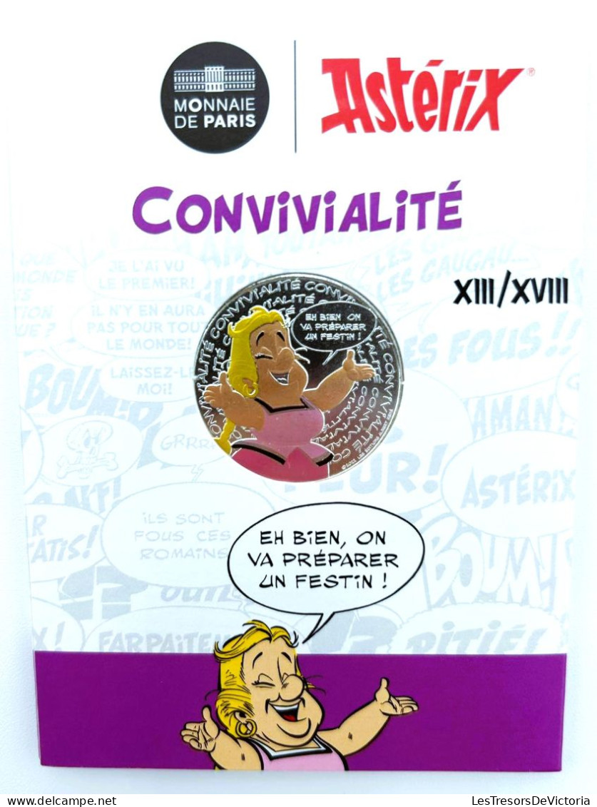 Monnaie - Euro - Monnaie De Paris - Astérix - Convivialité - 10 € - Argent - Vague 2 2022 - Collections & Lots