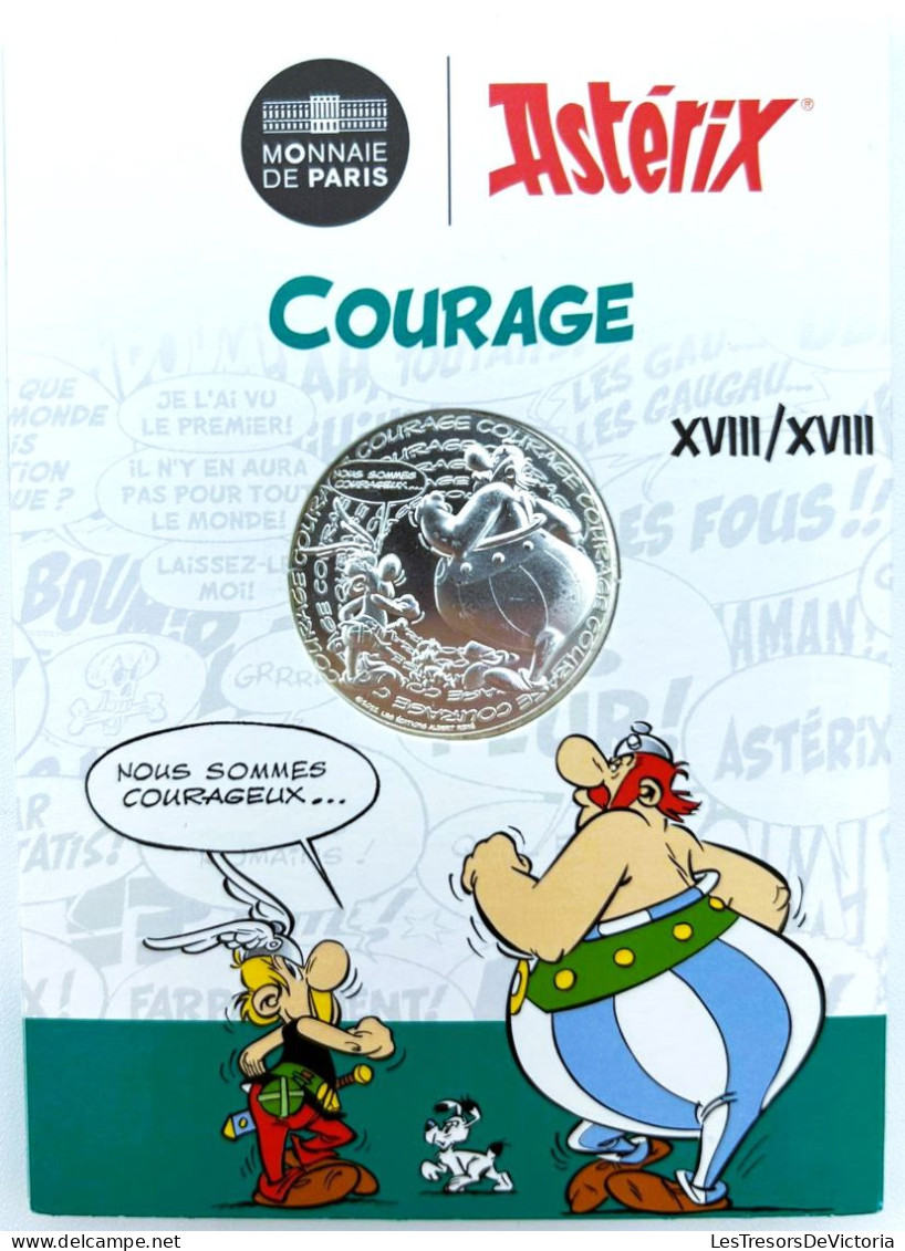 Monnaie - Euro - Monnaie De Paris - Astérix - Courage - 10 € - Argent - Vague 2 2022 - Verzamelingen & Kavels