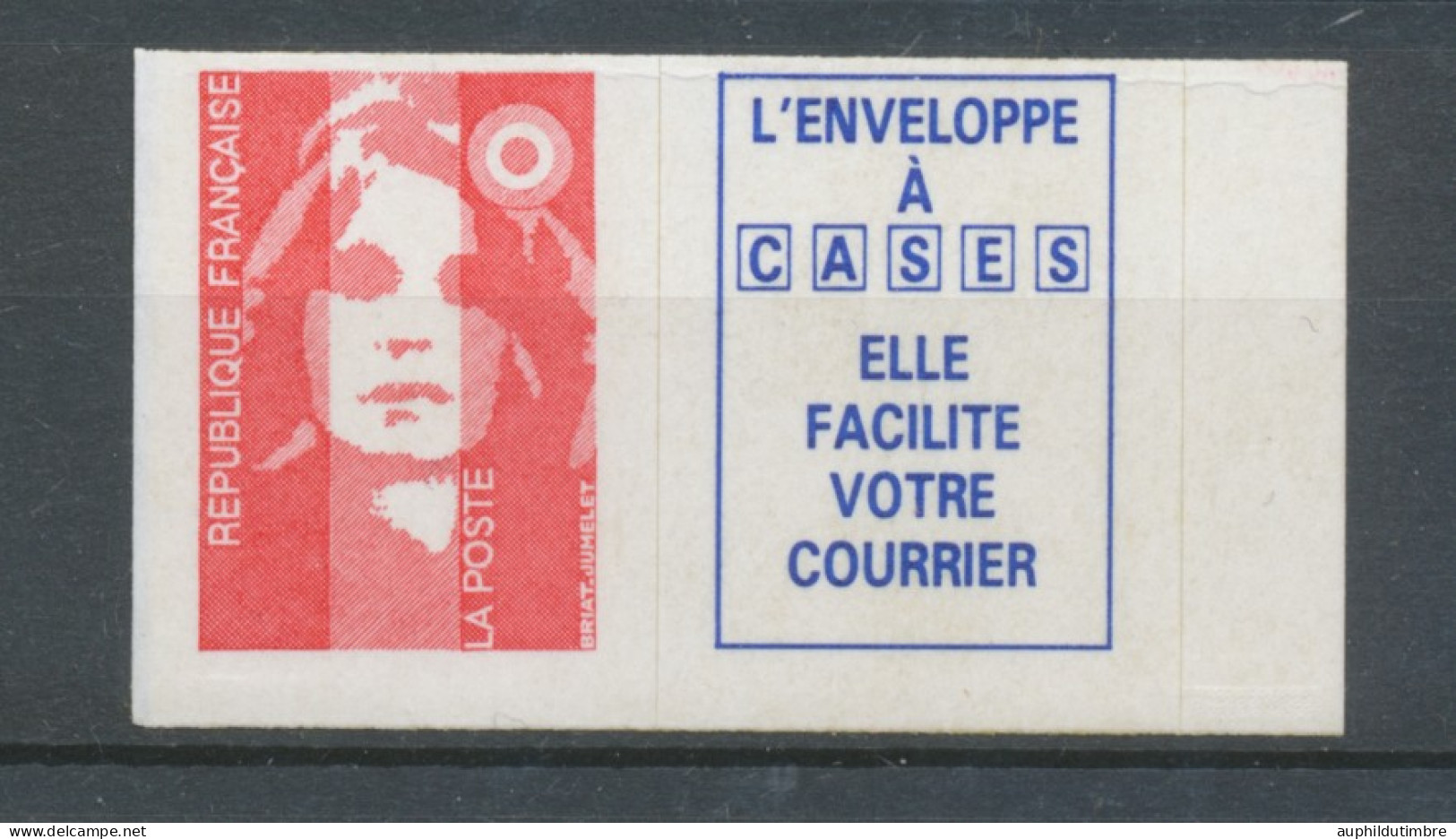 Type Marianne Du Bicentenaire N°2807a ( T.V.P.) Rouge + Vignette Adhésif Y2807a - Ongebruikt
