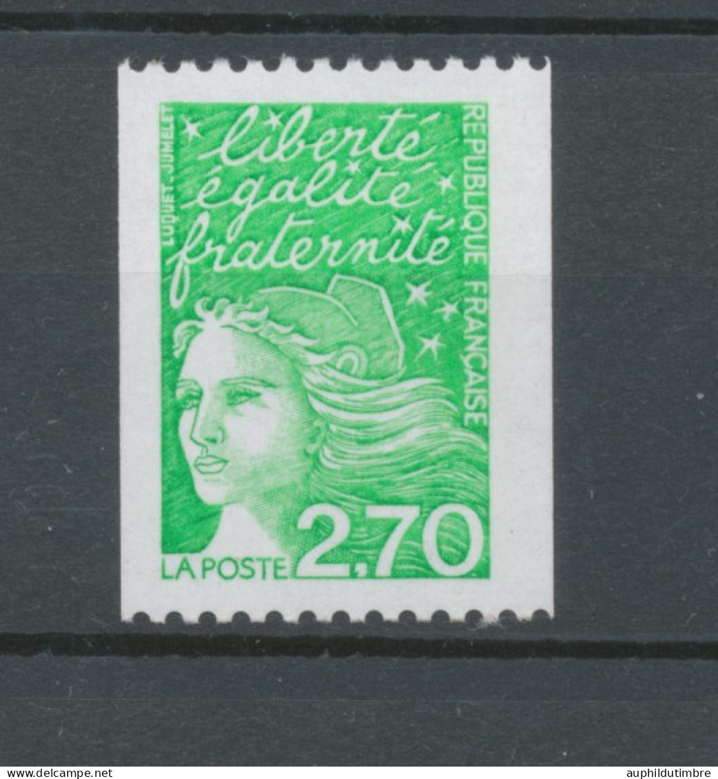 Type Marianne De Luquet N°3100a 2f.70 Vert N° Rouge Au Verso Y3100a - Nuovi