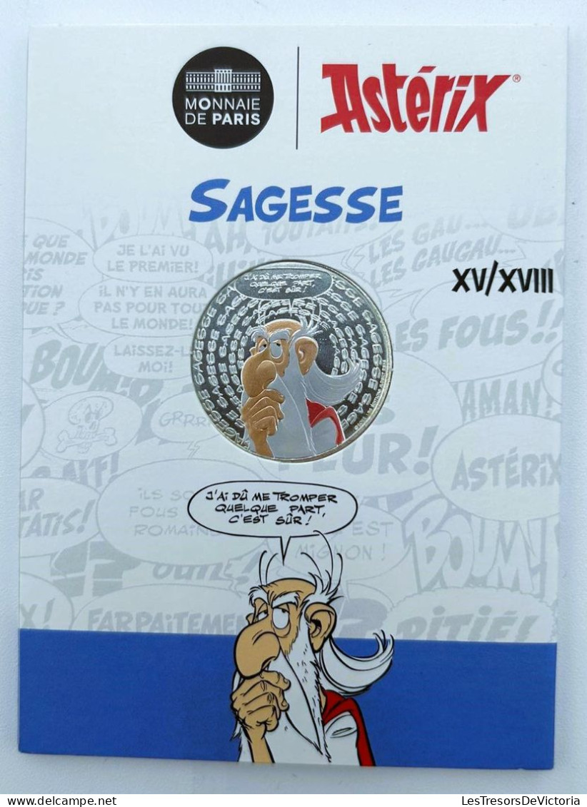 Monnaie - Euro - Monnaie De Paris - Astérix - Sagesse - 10 € - Argent - Vague 2 2022 - Collections & Lots