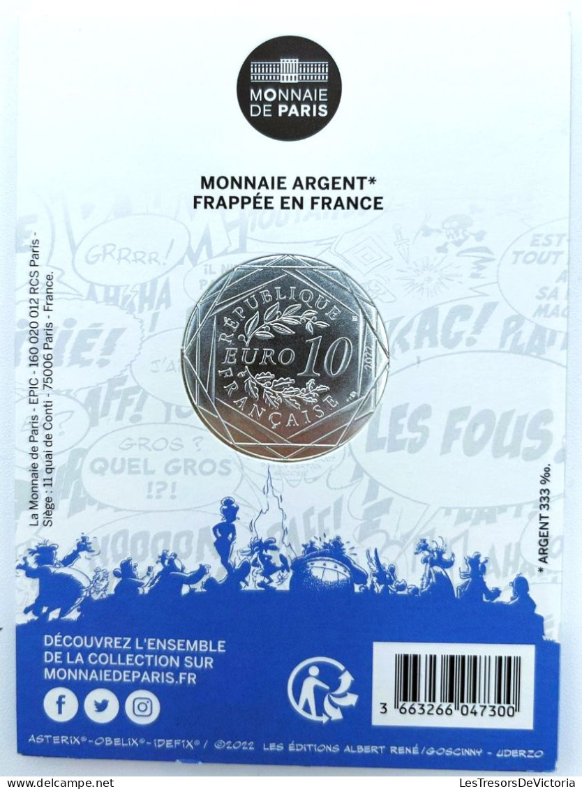 Monnaie - Euro - Monnaie De Paris - Astérix - Sagesse - 10 € - Argent - Vague 2 2022 - Sammlungen & Sammellose