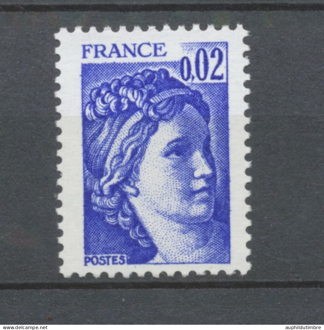 Type Sabine N°1963a 2c Bleu-violet Gomme Tropicale Y1963a - Neufs