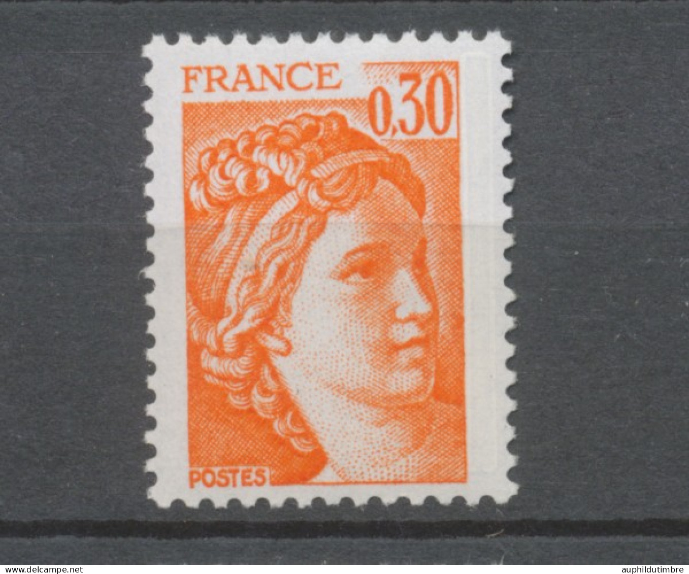 Type Sabine N°1968a 30c Orange Gomme Tropicale Y1968a - Unused Stamps