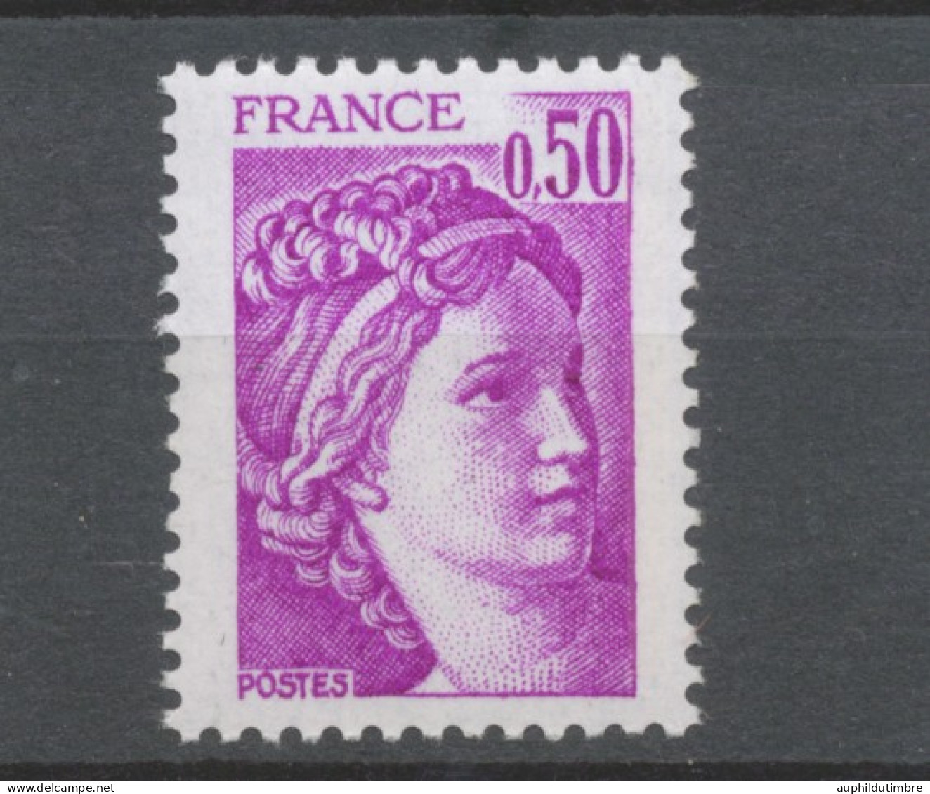 Type Sabine N°1969a 50c Violet Gomme Tropicale Y1969a - Ungebraucht