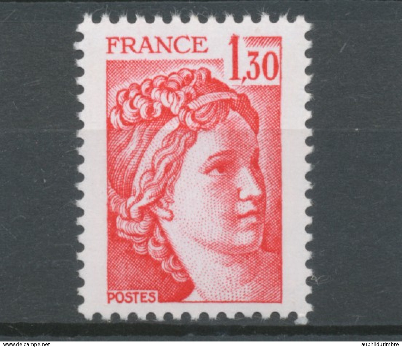 Type Sabine N°2059b 1f.30 Rouge Gomme Tropicale Y2059b - Unused Stamps