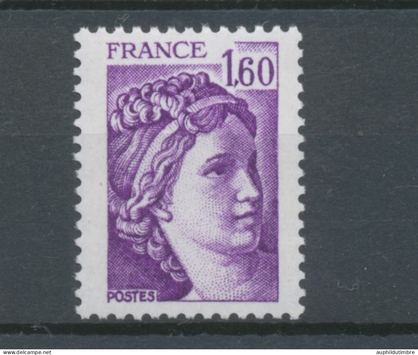 Type Sabine N°2060b 1f.60 Violet Gomme Tropicale Y2060b - Nuevos