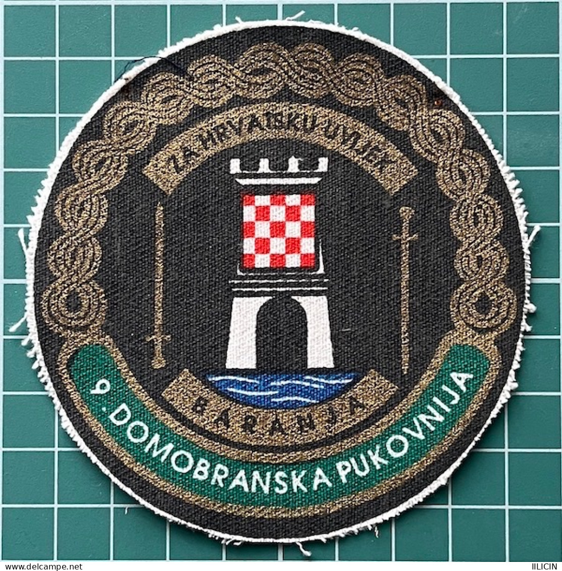 Patch SU000222 - Military Army Croatia War Insignia Baranja 9. Domobranska Pukovnija - Ecussons Tissu