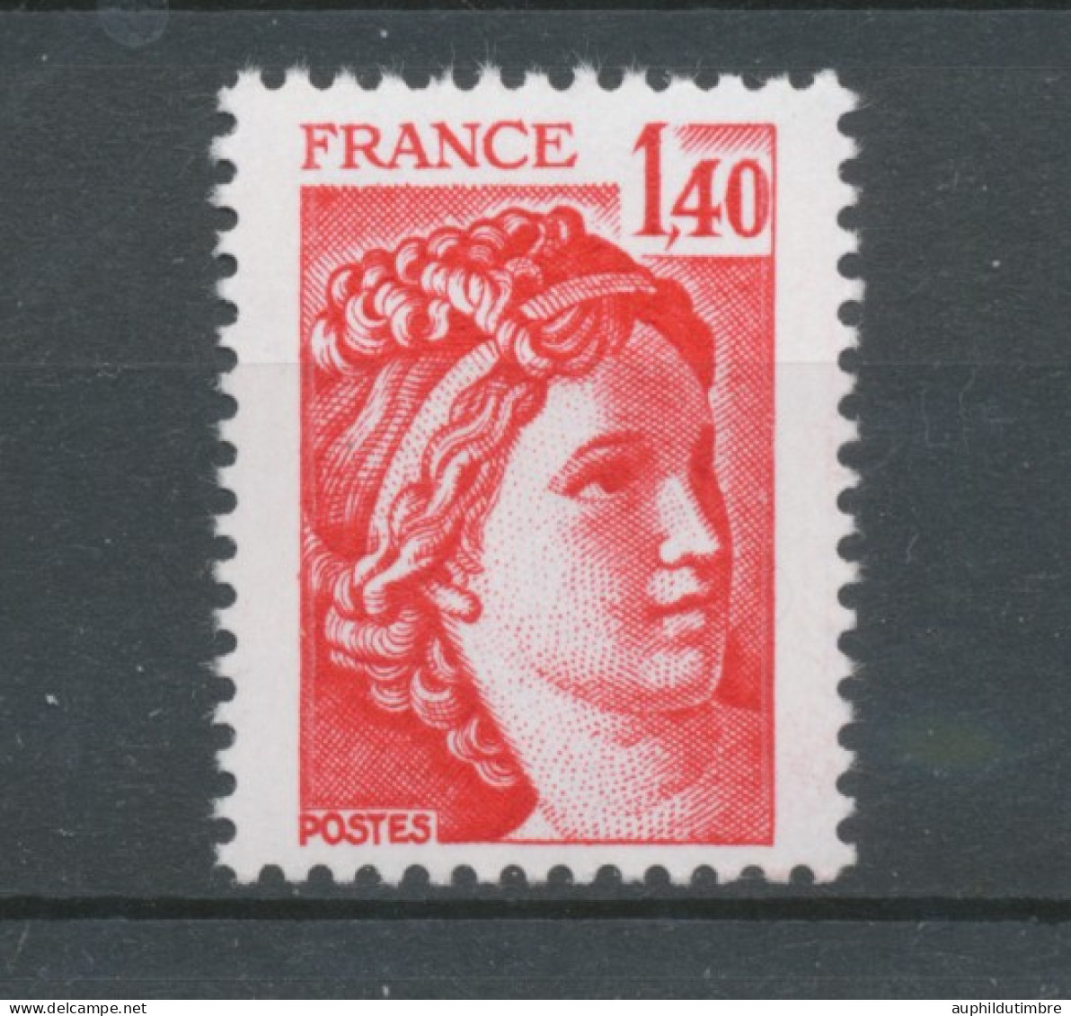 Type Sabine N°2102b 1f.40 Rouge Gomme Tropicale Y2102b - Unused Stamps