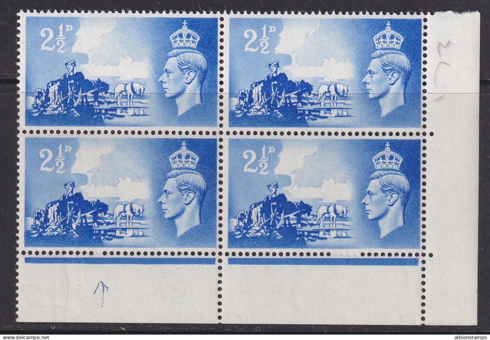 Channel Islands, Great Britain, SG C2a, MNH (var Only) "Broken Wheel" Variety - Unused Stamps