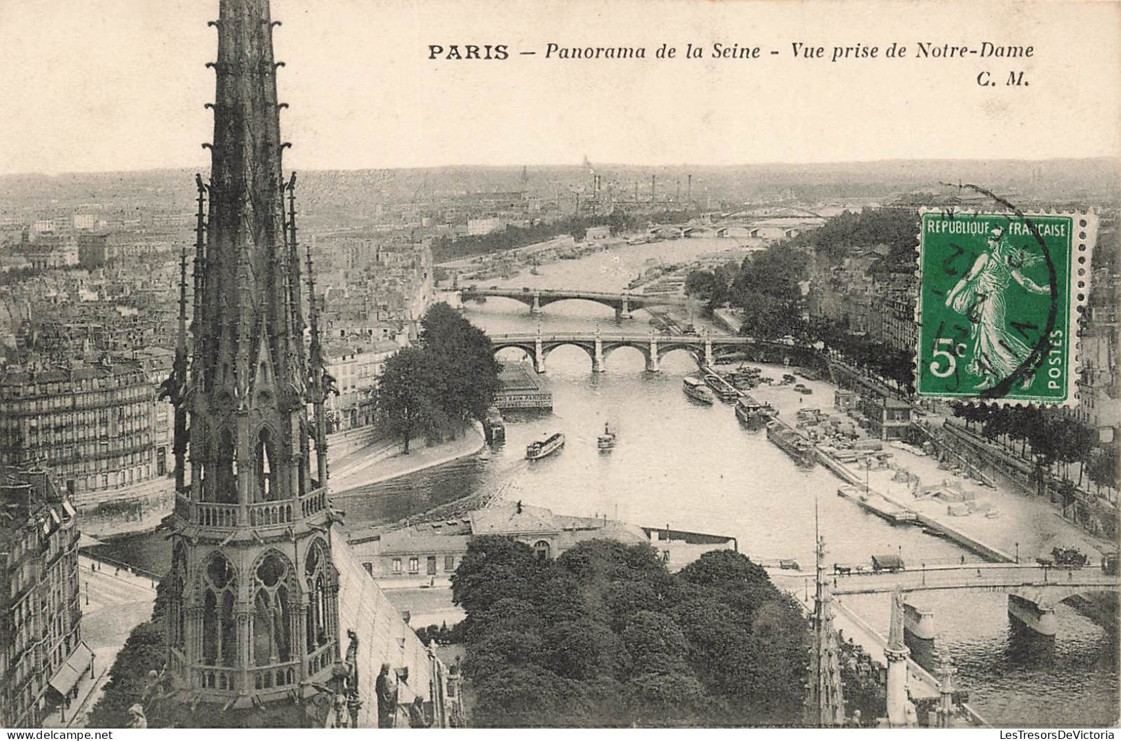 FRANCE - Paris - Panorama De La Seine - Vue Prise De Notre-Dame - Carte Postale Ancienne - Other Monuments