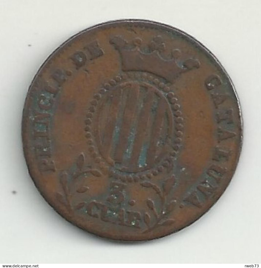 ESPAGNE - Catalogne - 3 Quartos - 1838 - TB/TTB - Provincial Currencies
