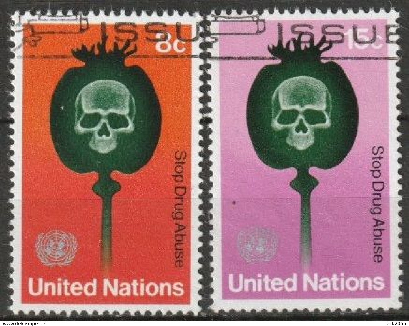 UNO New York 1973 MiNr.256 - 257 O Gestempelt Kampf Gegen Drogenmissbrauch ( 4728 )günstige Versandkosten - Used Stamps