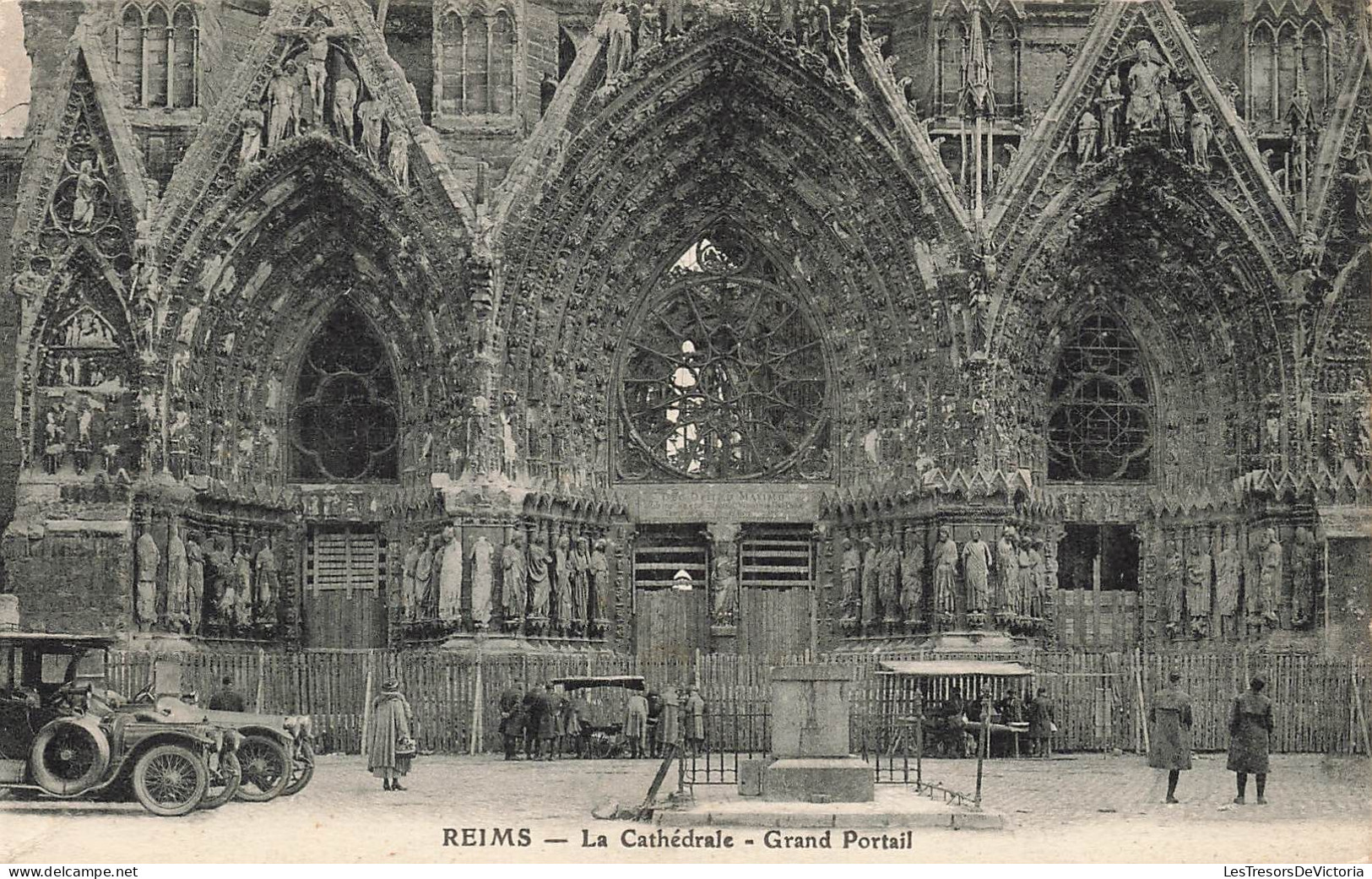 FRANCE - Reims - La Cathédrale - Grand Portail - Carte Postale Ancienne - Reims