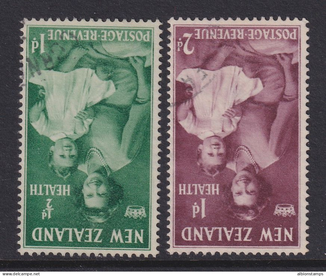 New Zealand, SG 701w-702w, Used "Inverted Watermark" Varieties - Oblitérés
