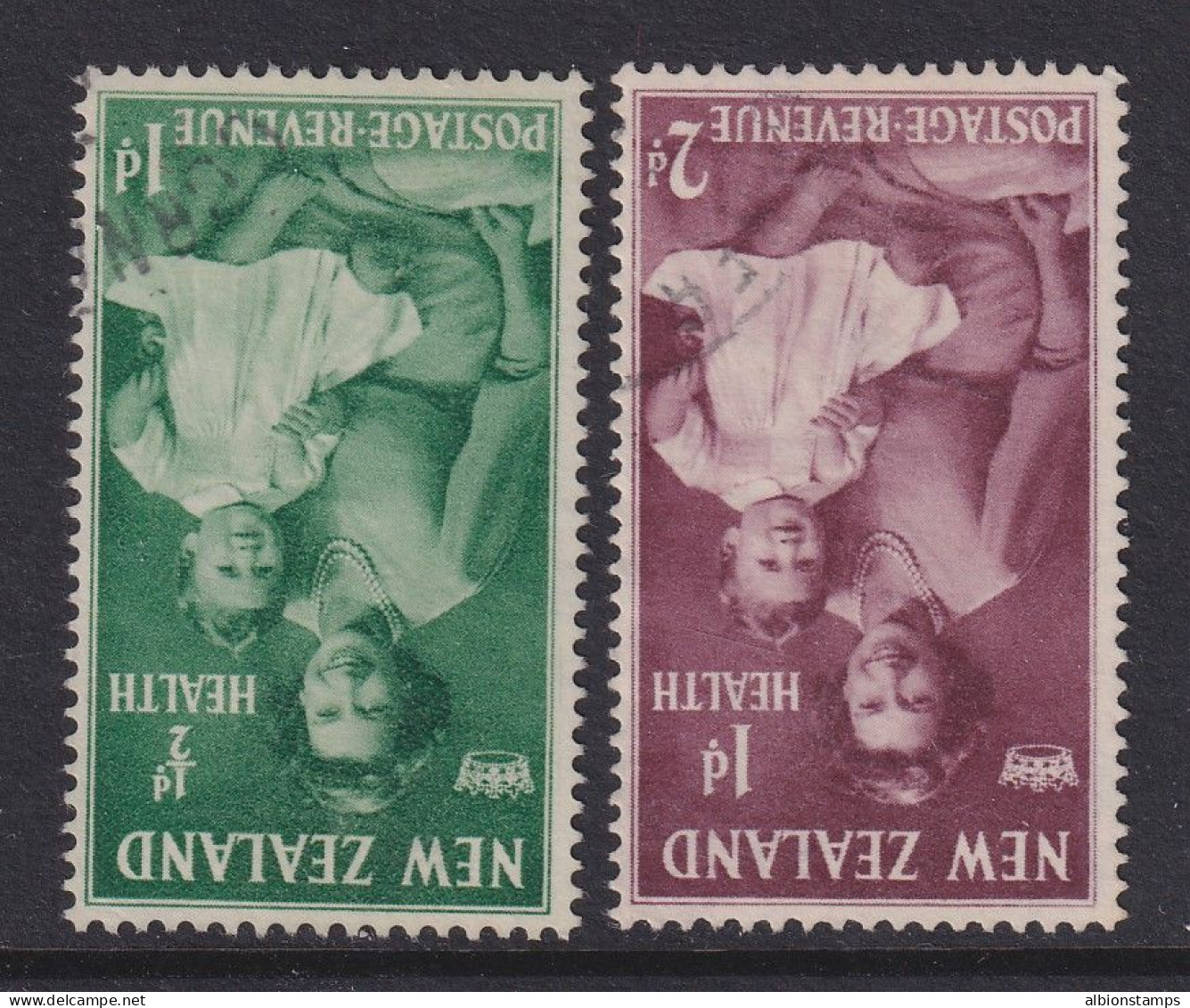 New Zealand, SG 701w-702w, Used "Inverted Watermark" Varieties - Gebruikt