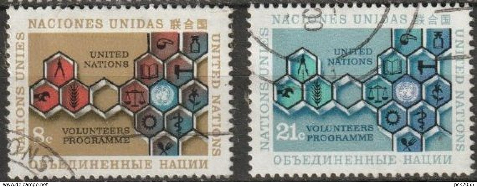 UNO New York 1973 MiNr.258 - 259 O Gestempelt Entwicklungshelfer-Programm Der UNO ( 4717 )günstige Versandkosten - Used Stamps