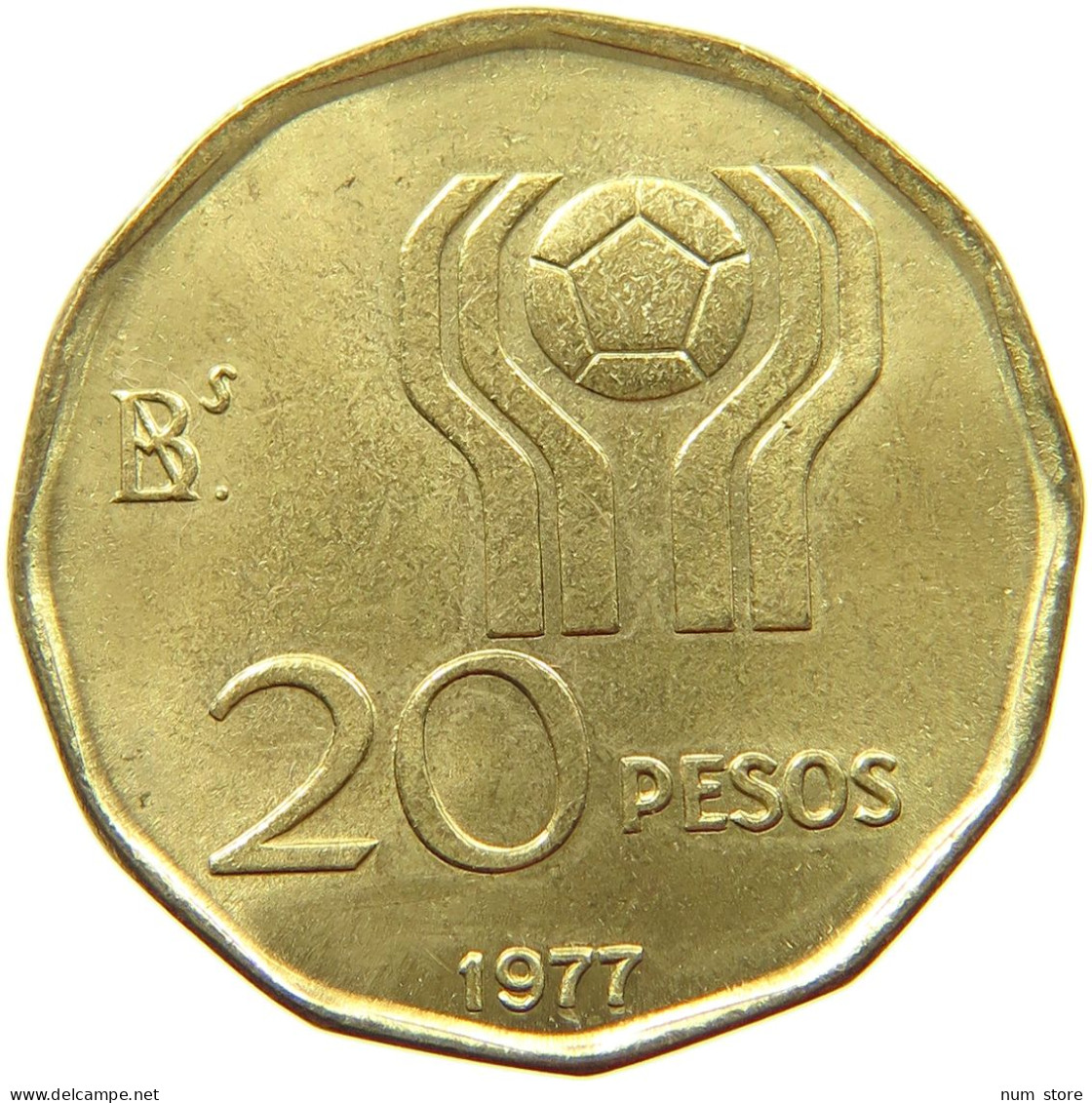 ARGENTINA 20 PESOS 1977 TOP #s066 0561 - Argentine