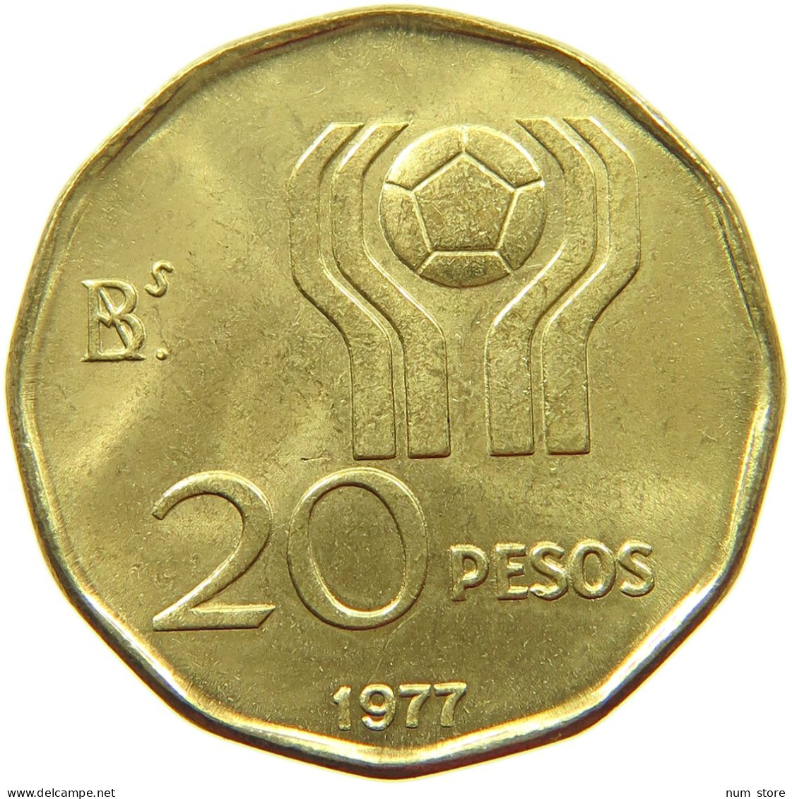 ARGENTINA 20 PESOS 1977 TOP #s066 0551 - Argentine