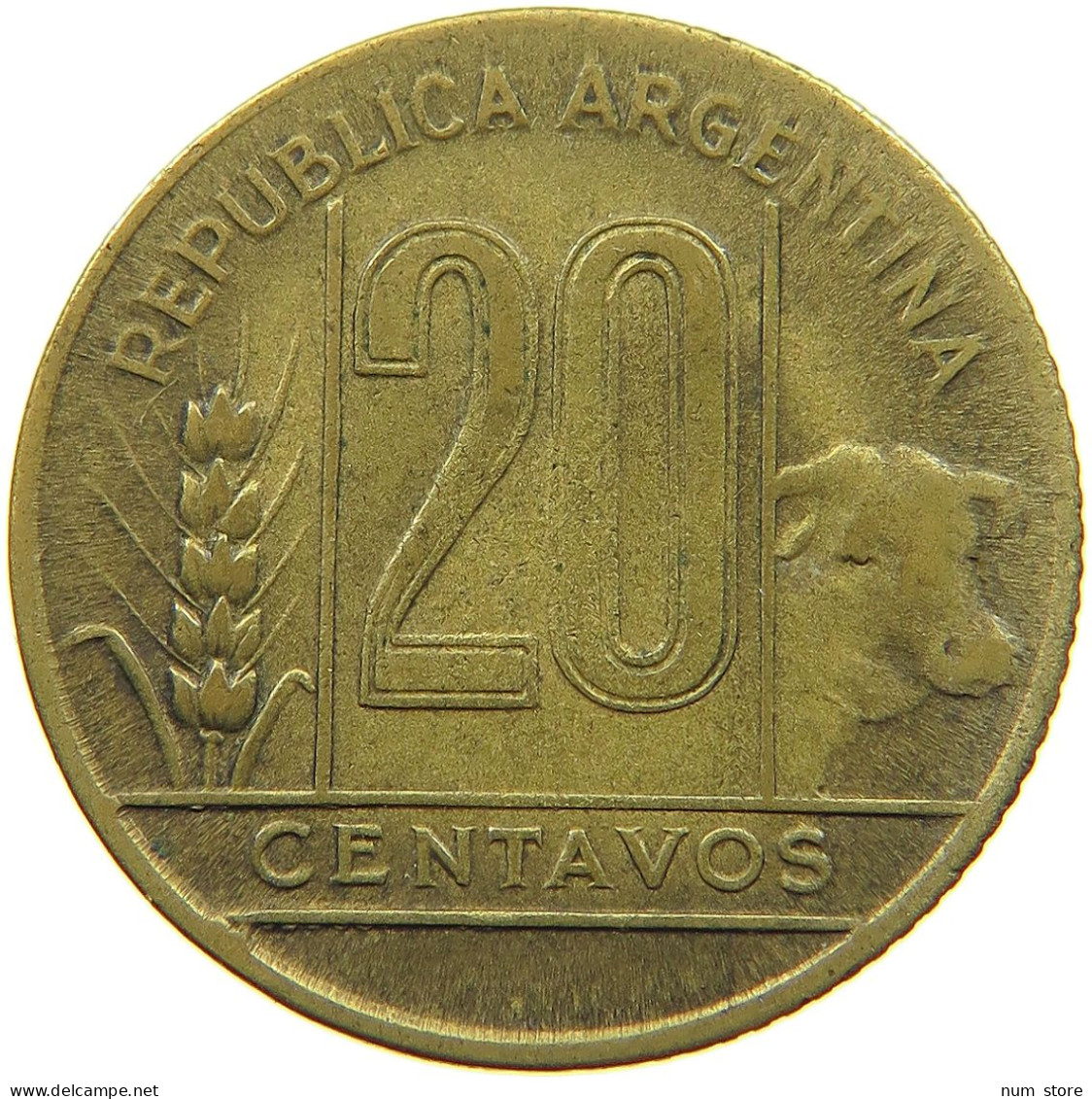 ARGENTINA 20 CENTAVOS 1947 #c075 0541 - Argentine