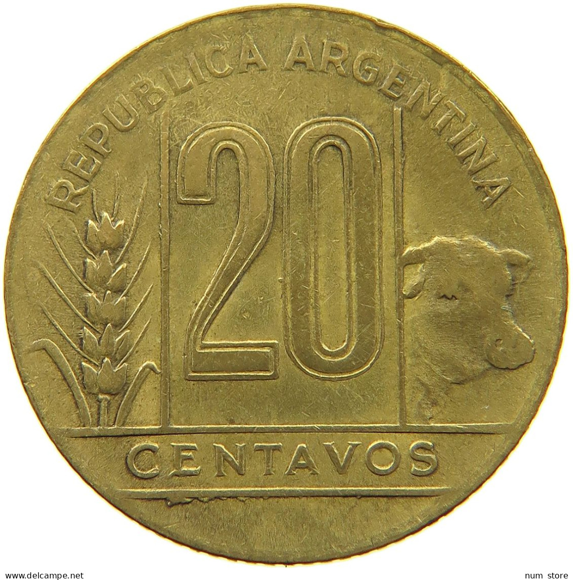 ARGENTINA 20 CENTAVOS 1945 #s060 0559 - Argentina