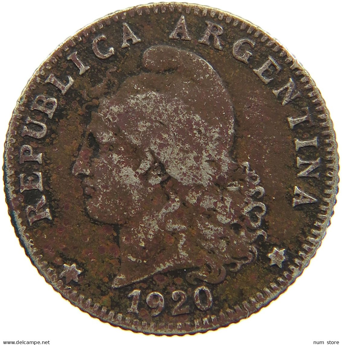 ARGENTINA 20 CENTAVOS 1920 #c079 0199 - Argentine