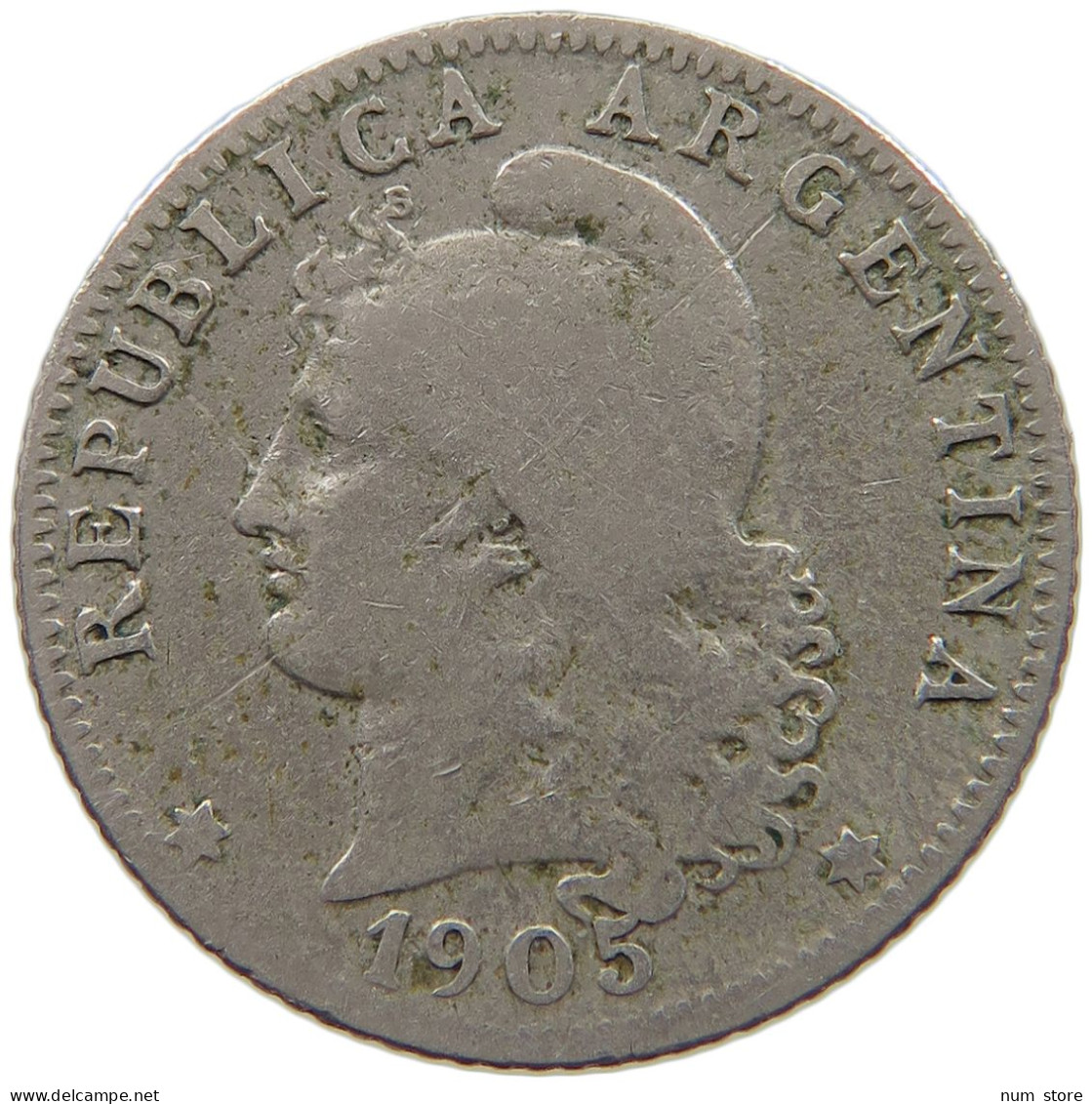 ARGENTINA 20 CENTAVOS 1905 #c078 0153 - Argentine