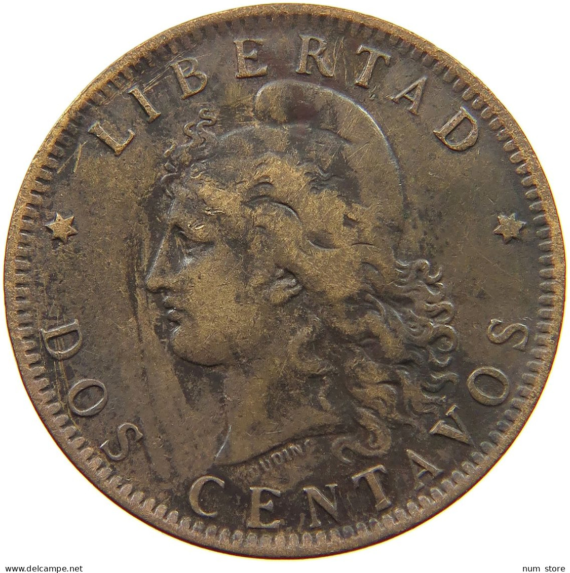 ARGENTINA 2 CENTAVOS 1891 #a007 0409 - Argentine