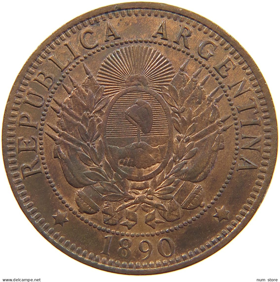 ARGENTINA 2 CENTAVOS 1890 #c033 0263 - Argentine