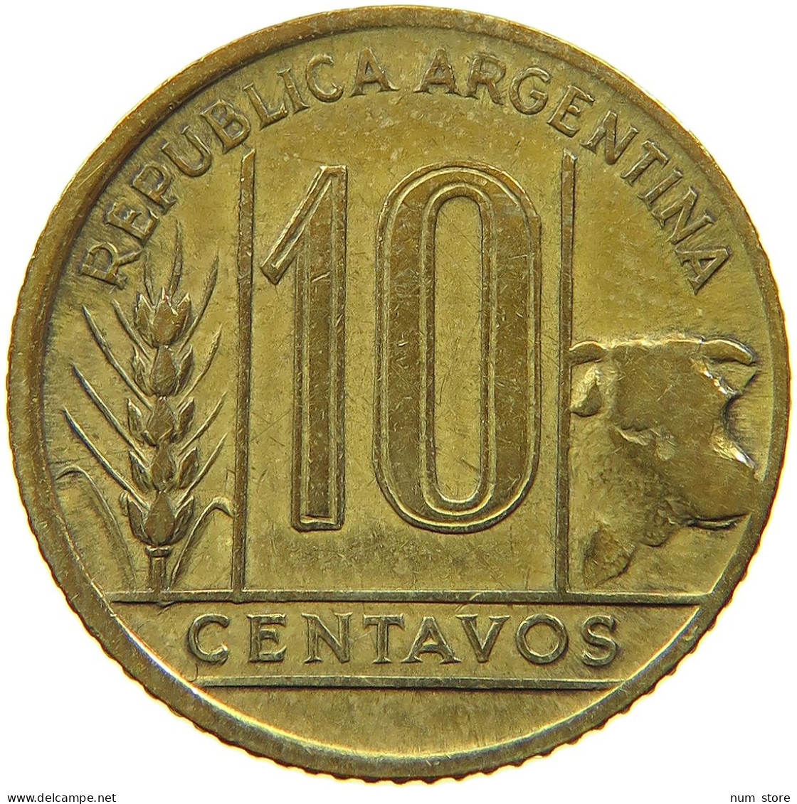ARGENTINA 10 CENTAVOS 1944 #a021 0259 - Argentine