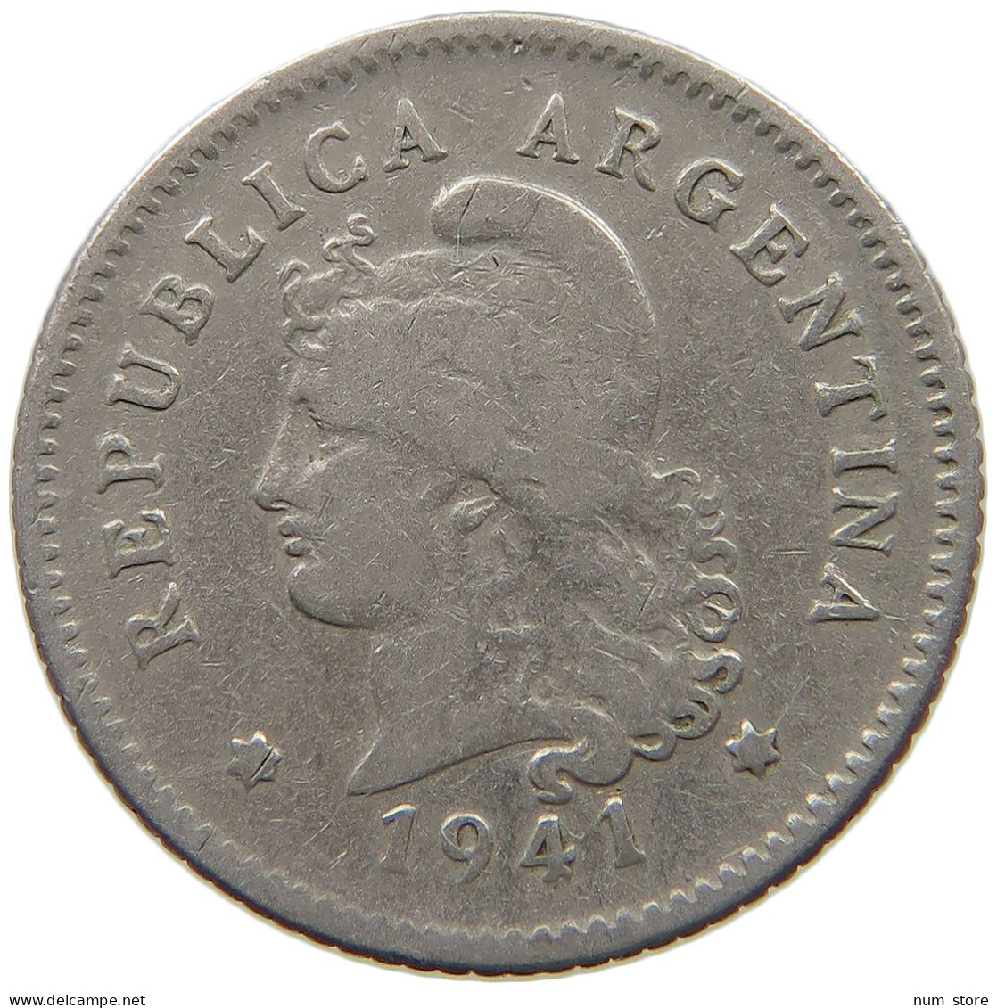 ARGENTINA 10 CENTAVOS 1941 #s061 0489 - Argentine