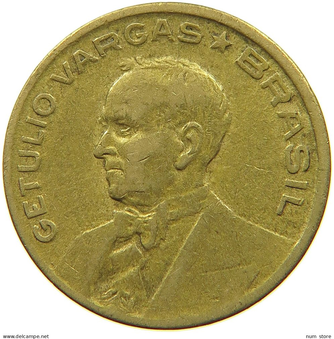 BRAZIL 10 CENTAVOS 1945 #s054 0331 - Brésil