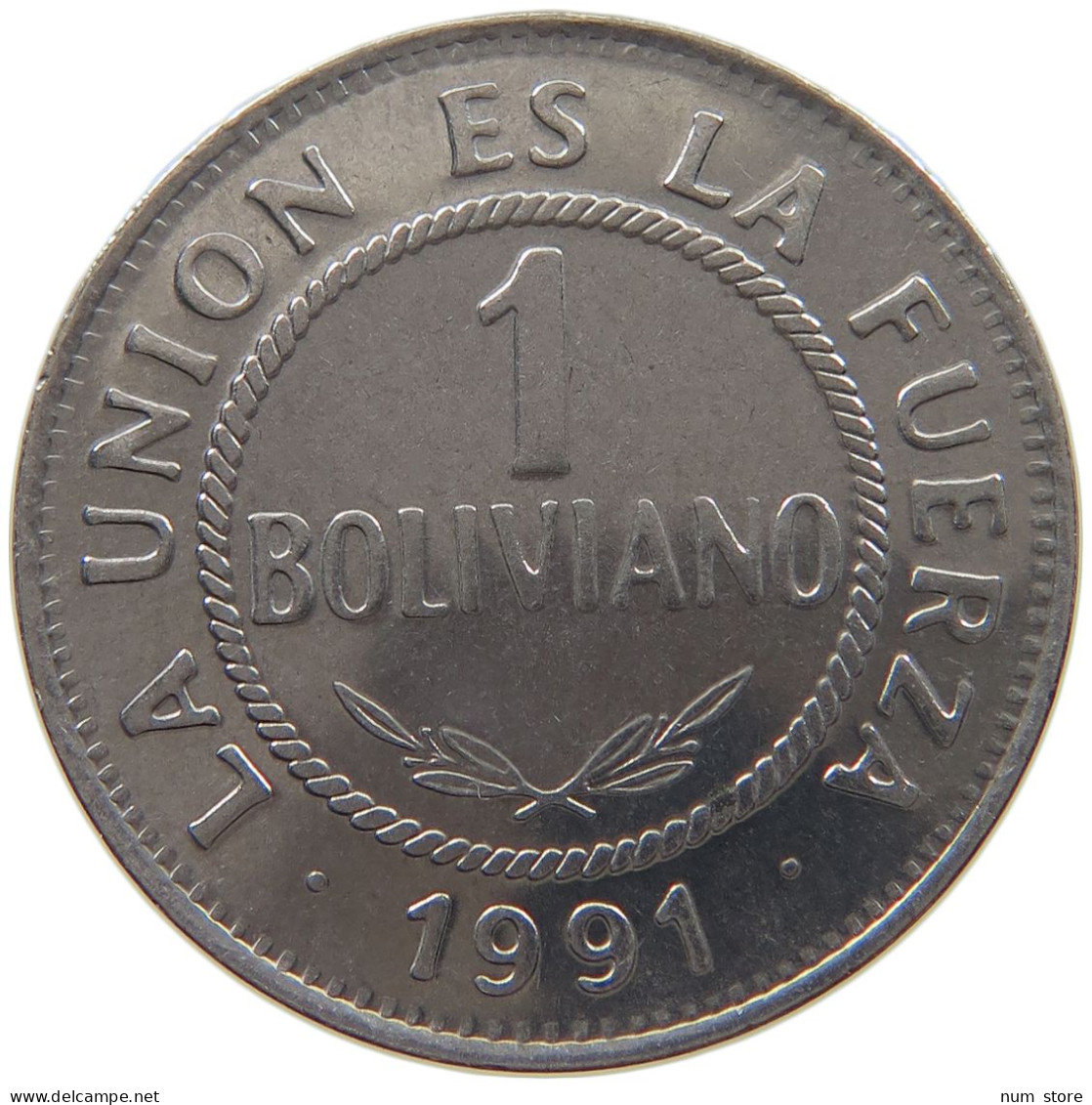 BOLIVIA BOLIVIANO 1991 TOP #c033 0333 - Bolivie