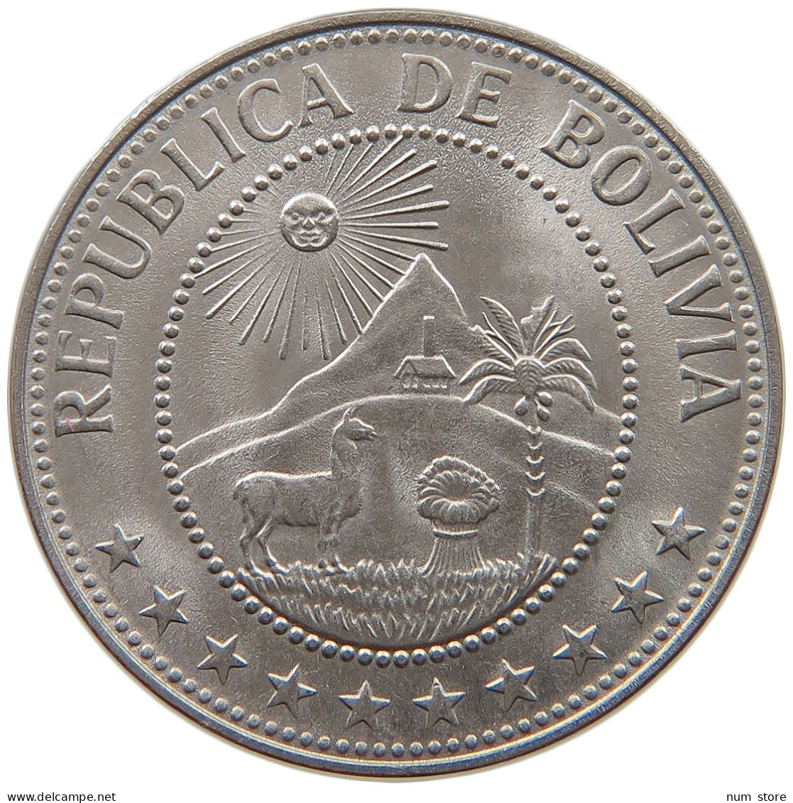 BOLIVIA 50 CENTAVOS 1967 TOP #s061 0351 - Bolivia